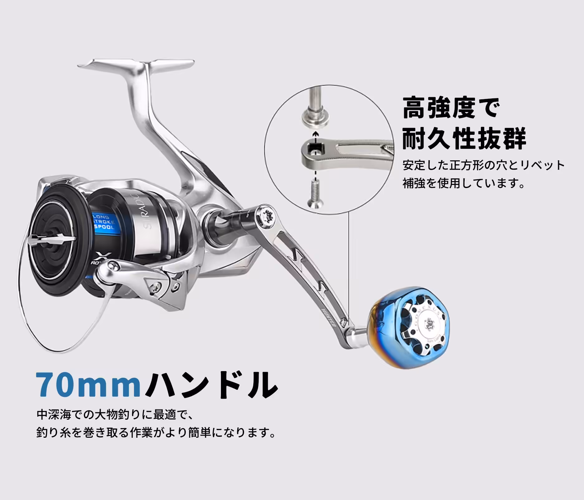 70mmハンドルの詳細説明